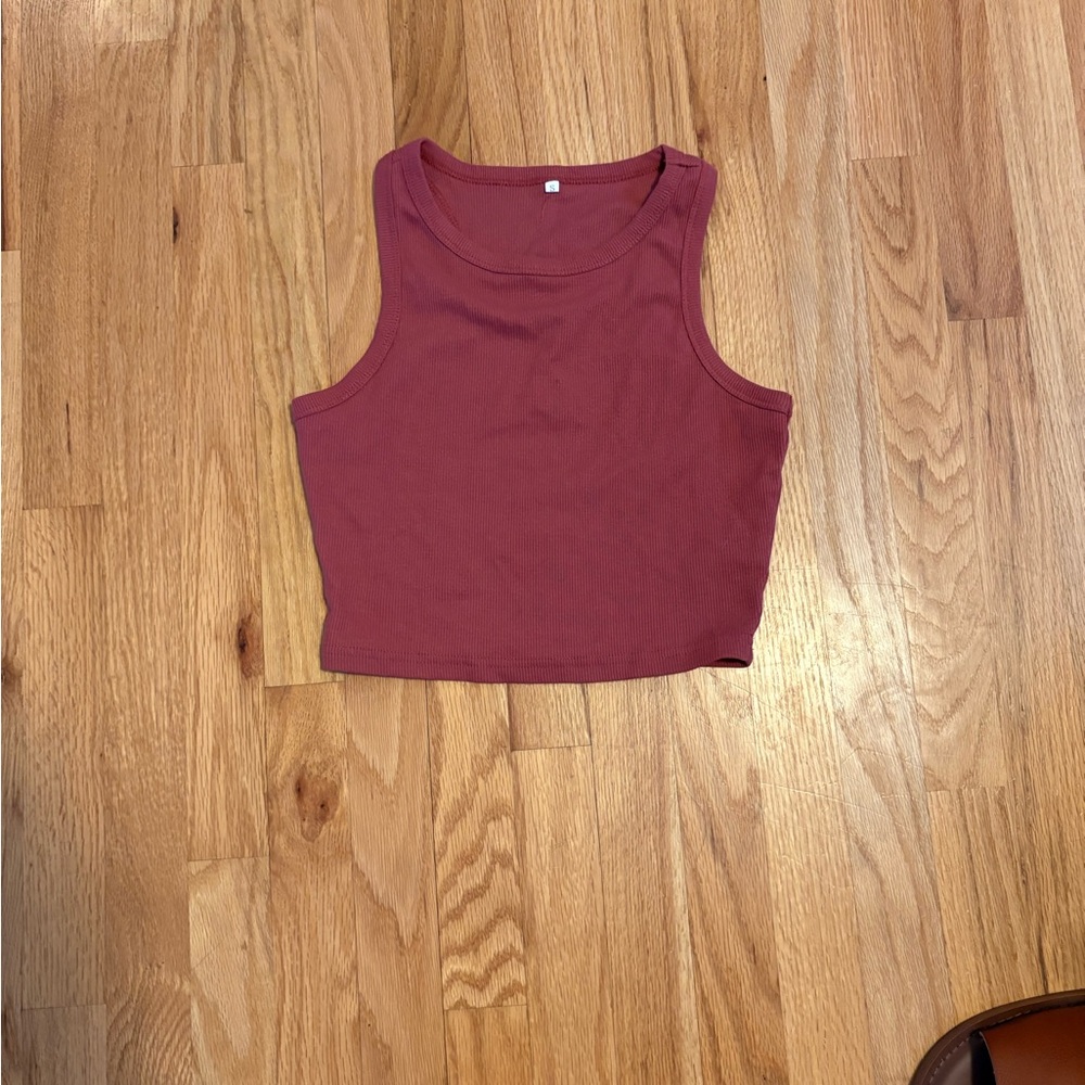 Ribbed Crop Tank Top